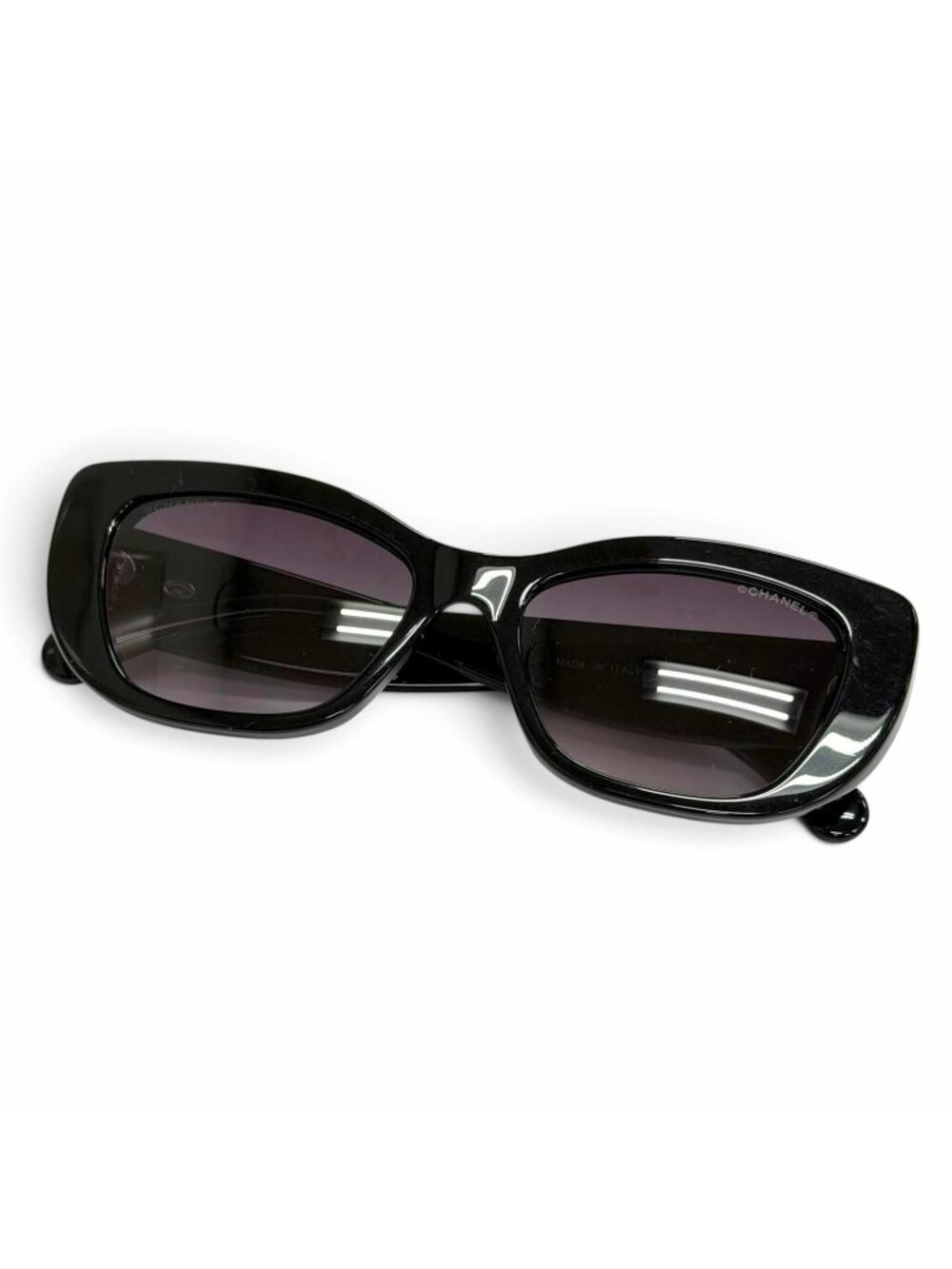 Chanel 26C Butterfly Shape Sunglasses Shell CC Logo Model Black Eyewear